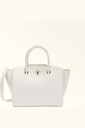 Furla Genesi Bolso Tote Marshmallow Piel De Ternera Suave + Piel De Ternera Graneada Mujer