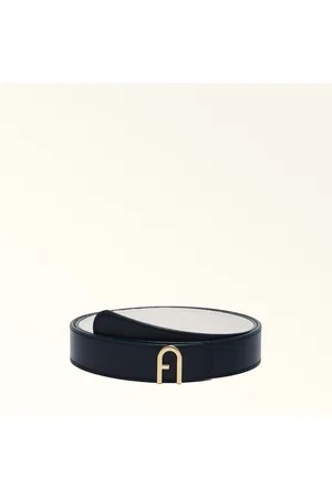 Furla Flow Cinturón Reversible Mediterraneo Piel Texturada Mujer