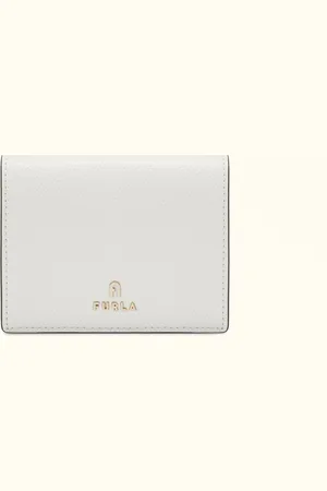 Furla Camelia Cartera Compacta Marshmallow Piel Texturada Mujer
