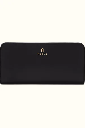 Furla Camelia Cartera Continental Nero Piel De Ternera Suave Mujer