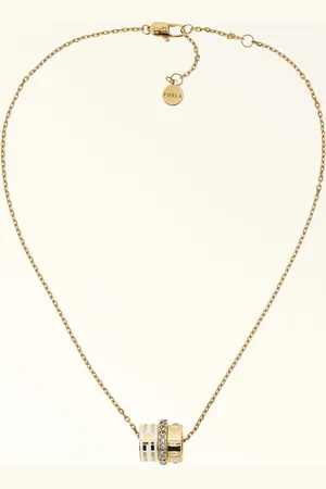 Furla Arch Stripe Collar Talco H Metal + Esmalte + Estrás Mujer