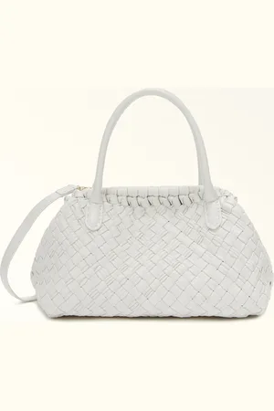 Furla Gerla Bolso Boston Marshmallow Piel De Napa Trenzada Mujer