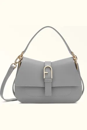 Furla Flow Bolso De Mano Cenere Piel De Ternera Claris Lux Mujer