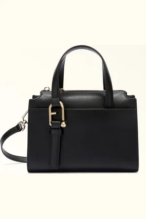 Furla Nuvola Bolso Boston Nero Piel De Ternera Claris Lux Mujer