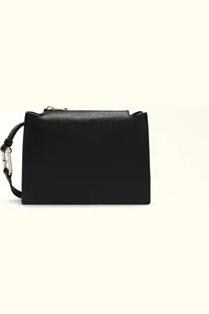 Furla Nuvola Bolso Bandolera Nero Piel De Ternera Graneada Mujer