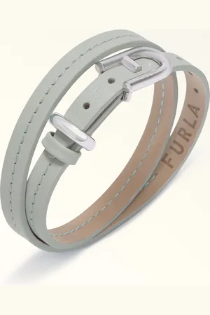 Furla Buckle Pulsera Color Cristallo Piel De Becerro + Metal Mujer