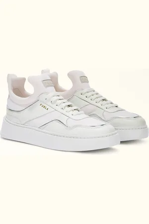 Furla Sport Sneakers Marshmallow Tejido En Neopreno + Piel De Becerro + Ribetes Mujer