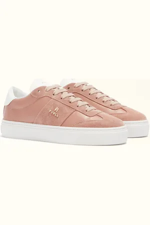 Furla Enjoy Sneakers Tulle Piel De Ternera Suave Bicolor + Piel Dividida Deportiva Mujer