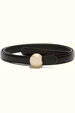 Furla Sfera Cinturón Fijo Nero Piel De Ternera Suave Mujer