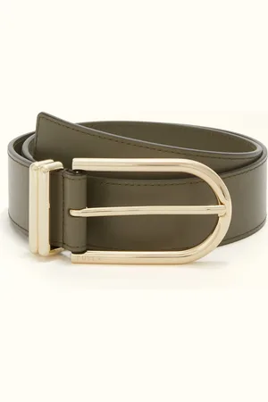Furla Camelia Cinturón Fijo Sage Piel De Ternera Suave Mujer