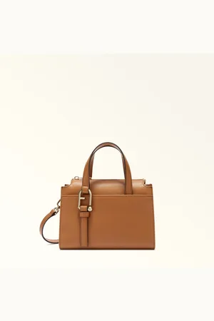 Furla Nuvola Bolso Boston Brandy Piel De Ternera Claris Lux Mujer