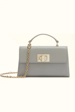 Furla 1927 Minibolso Cenere Piel Texturada Mujer