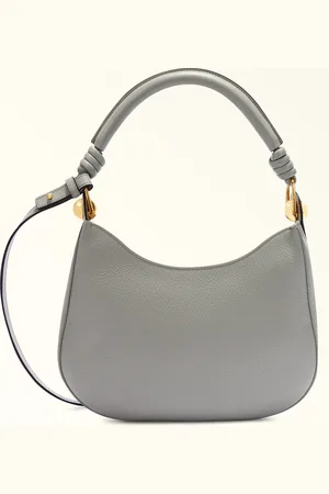Furla Sfera Bolso De Hombro Cenere Piel De Ternera Graneada + Piel De Ternera Suave Mujer