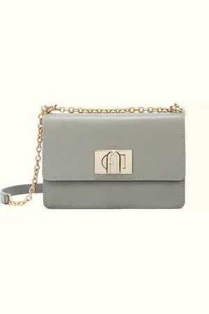 Furla 1927 Bolso Bandolera Cenere Piel Texturada Mujer