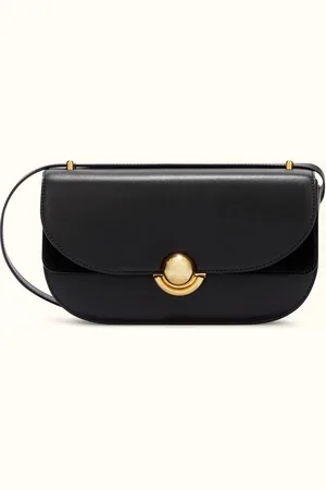 Furla Sfera Bolso Bandolera Nero Piel De Ternera Suave + Ante Mujer
