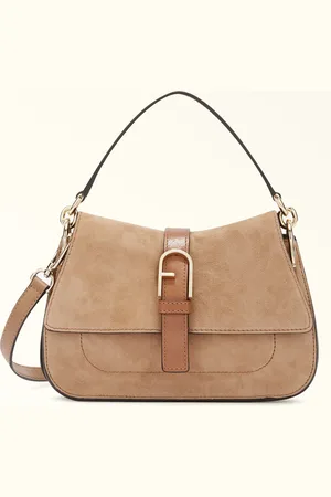 Furla Flow Bolso De Mano Deserto Ante + Cuero + Piel De Ternera Claris Lux Mujer