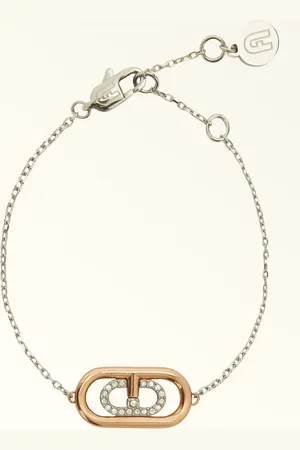 Furla Ooh Pulsera Color Argento Metal + Estrás + Estrás Mujer