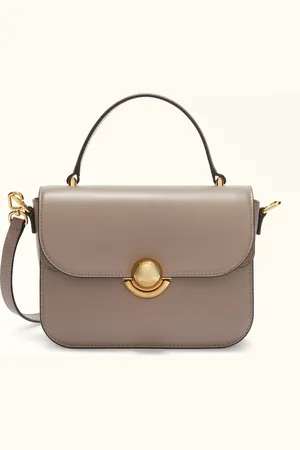 Furla Sfera Bolso De Mano S Mauve Piel De Ternera Suave + Ante Mujer