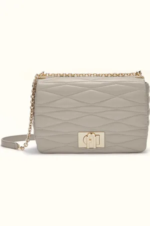 Furla 1927 Bolso Bandolera M Vaniglia Piel De Napa De Ternera Acolchada Dattero Lux Mujer