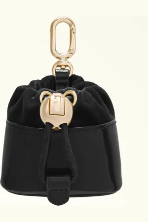 Furla Mionido Accesorios Hitech Nero Charol + Tejido En Satén Aterciopelado Mujer