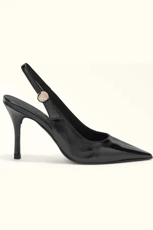 Furla Sfera Slingback Nero Charol Graneado Mujer