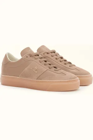 Furla Enjoy Sneakers Greige Piel De Becerro + Piel Dividida Deportiva Mujer