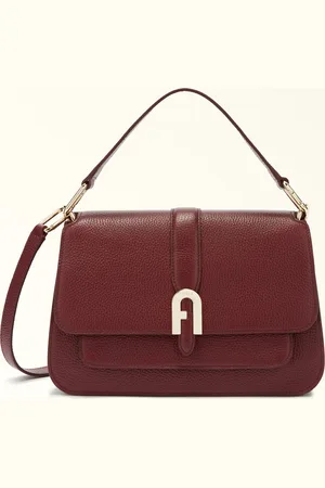 Furla Sofia Grainy Bolso De Mano M Porpora Piel De Ternera Graneada Mujer