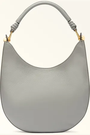 Furla Sfera Bolso De Hombro Cenere Piel De Ternera Graneada + Piel De Ternera Suave Mujer