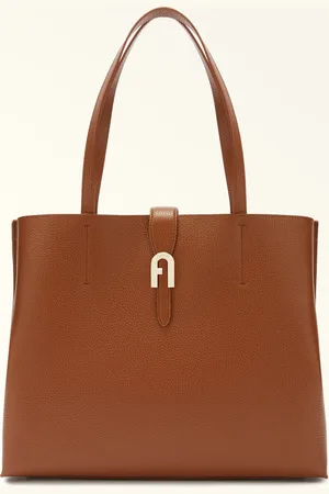 Furla Sofia Bolso Tote L Cognac H Piel De Ternera Graneada Mujer