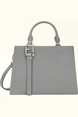 Furla Nuvola Bolso Tote Cenere Piel De Ternera Claris Lux Mujer