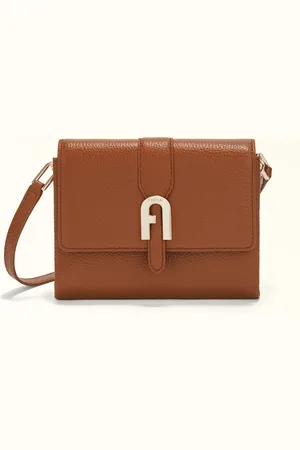 Furla Sofia Grainy Minibolso L Cognac H Piel De Ternera Graneada Mujer