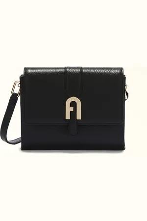 Furla Sofia Grainy Minibolso L Nero Piel De Ternera Graneada Mujer