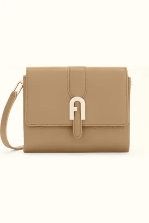 Furla Sofia Grainy Minibolso L Cappuccino Piel De Ternera Graneada Mujer