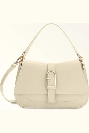 Furla Flow Bolso De Mano Avena Piel De Ternera Claris Lux Mujer