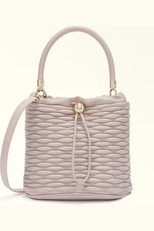 Furla Mionido Bolso Cubo Corolla Piel De Napa De Ternera Acolchada Dattero Lux Mujer