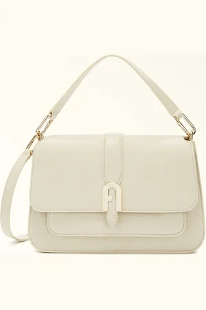 Furla Sofia Grainy Bolso De Mano M Latte Piel De Ternera Graneada Mujer