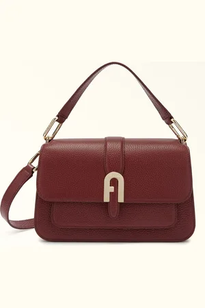 Furla Sofia Grainy Bolso De Mano S Porpora Piel De Ternera Graneada Mujer