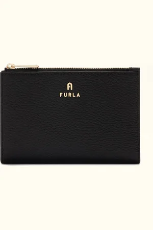 Furla Camelia Portapasaporte Nero Piel De Ternera Graneada Mujer