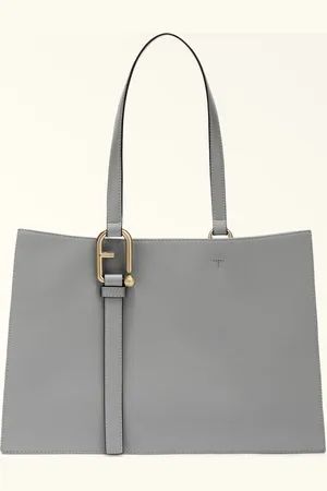Furla Nuvola Bolso Tote Cenere Piel De Ternera Claris Lux Mujer
