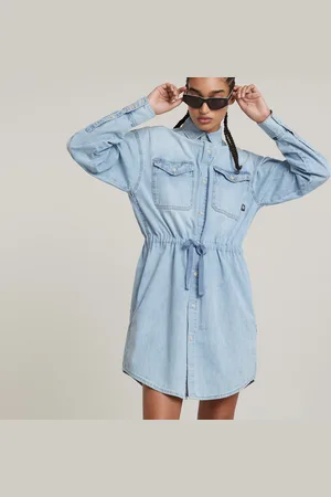 G-Star Vestido Relaxed Drawcord Denim - - Mujer
