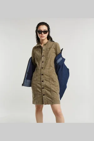 G-Star Vestido Button Through - - Mujer