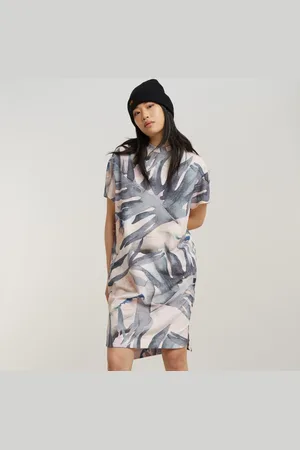 G-Star Vestido Palm Printed Loose T-Shirt - - Mujer