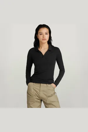G-Star Polo Ribbed Slim - - Mujer