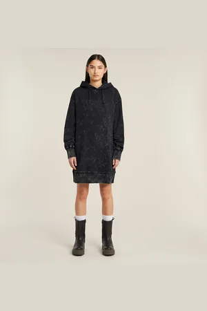 G-Star Vestido Loose Overdyed Hooded Sweater - - Mujer
