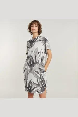G-Star Vestido Palm Printed Loose T-Shirt - - Mujer