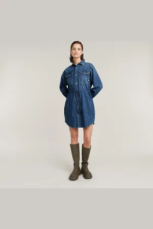 G-Star Vestido Relaxed Drawcord Denim - - Mujer