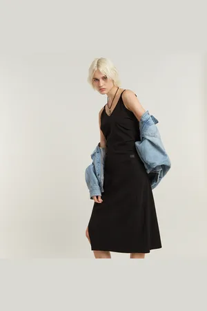 G-Star Vestido Spaghetti Strap Slit - - Mujer