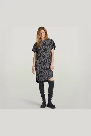 G-Star Vestido Printed Loose T-Shirt - - Mujer