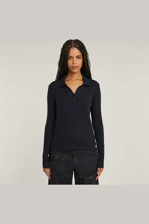 G-Star Polo Ribbed Slim - - Mujer