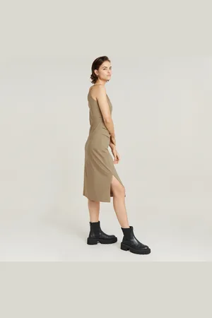 G-Star Vestido Spaghetti Strap Slit - - Mujer